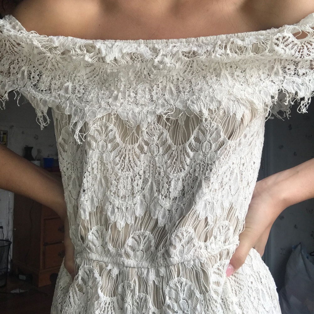 White cream romper